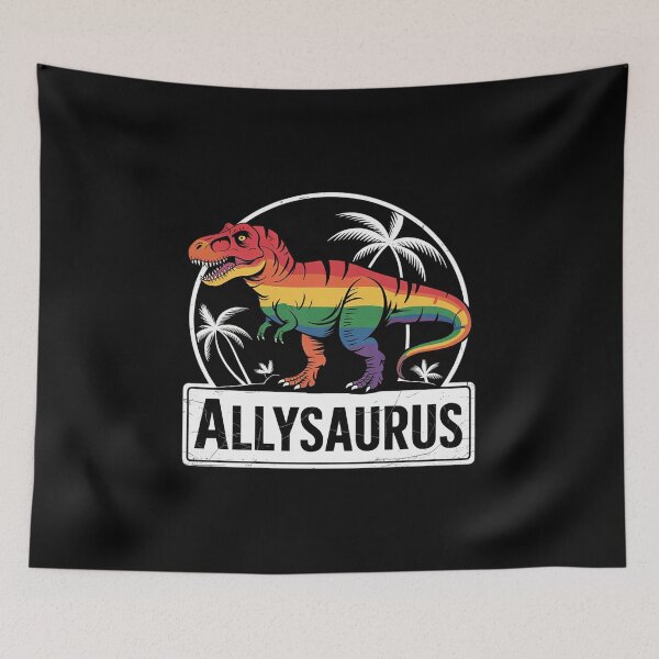 Item preview, Allysaurus LGBTQ Ally Dinosaur Rainbow Gay Pride  designed and sold by NeomiStoreSS.
