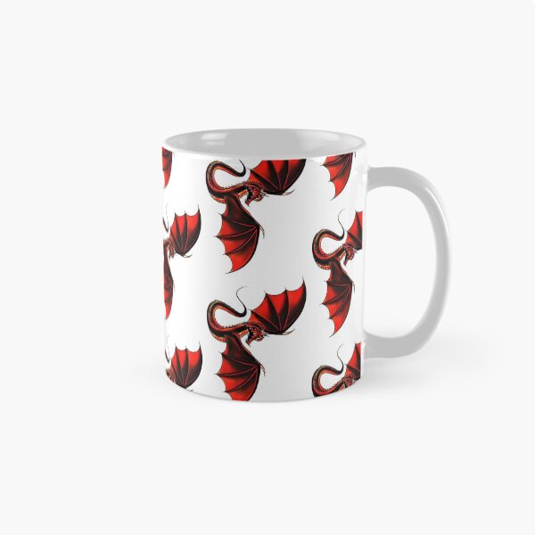 Item preview, Black and Blood Red Dragon - The Winged Shadow  designed and sold by MollyAmberBee.