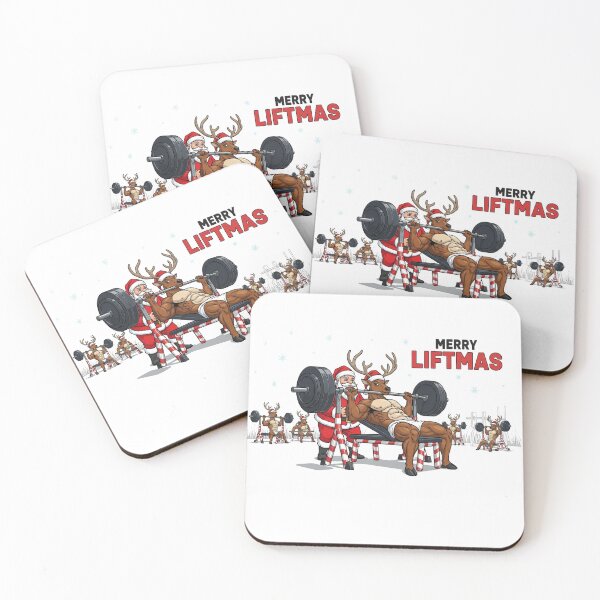 Item preview, Merry Liftmas Reindeer Gym – Christmas Candy Cane Gains designed and sold by FelixnRobinus.