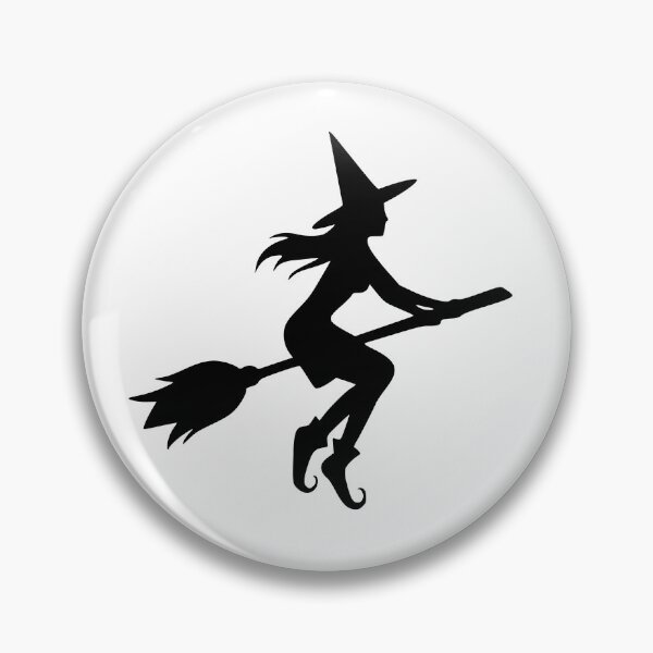 Item preview, flying witch silhouette designed and sold by sweetb3rry.