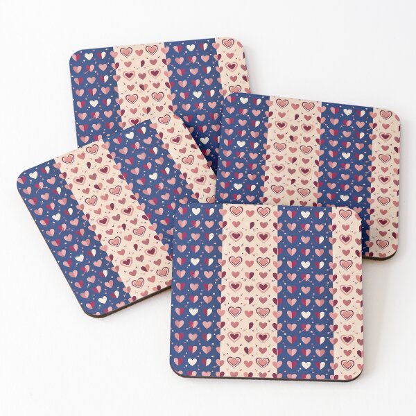 Item preview, Preppy Valentine Hearts Pattern Duo designed and sold by GlassPenny.