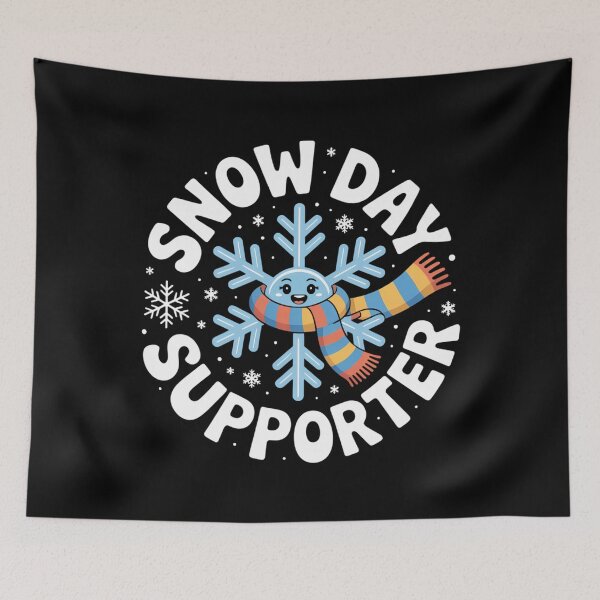 Item preview, Funny Snow Days Supporter Winter Snowflake Teacher Crew designed and sold by CookWorldLaughs.