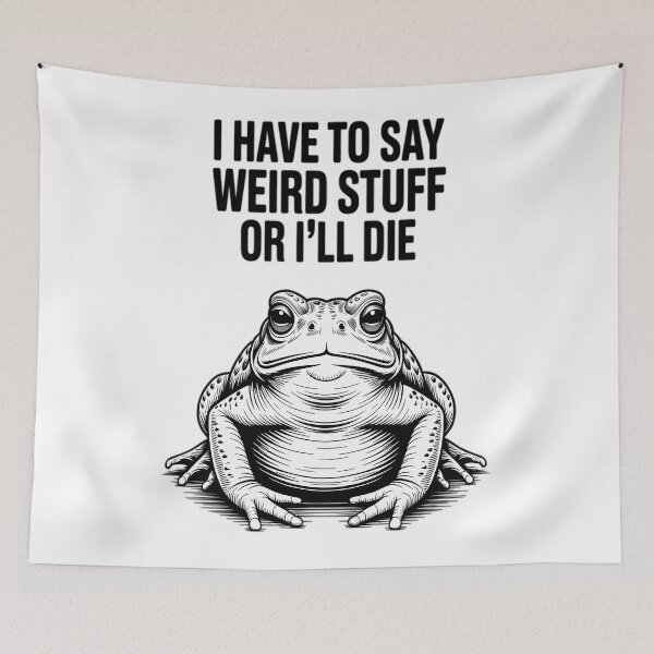 Item preview, Humor Silly Frog Vintage 90s Funny Style Quote designed and sold by JackyEstera.