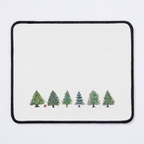 Item preview, Six Christmas Trees designed and sold by YaMoCalligraphy.