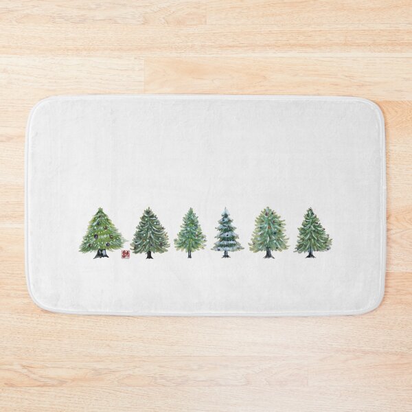 Item preview, Six Christmas Trees designed and sold by YaMoCalligraphy.