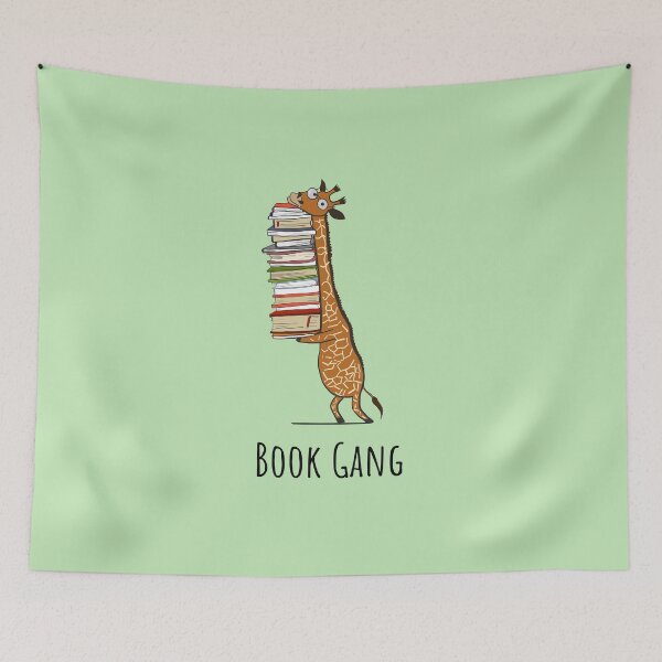 Item preview, Funny Giraffe Holding a Stack of Books -  Book Gang - Book Lover Gift, Phones Cases And Other Gift designed and sold by MemWear.