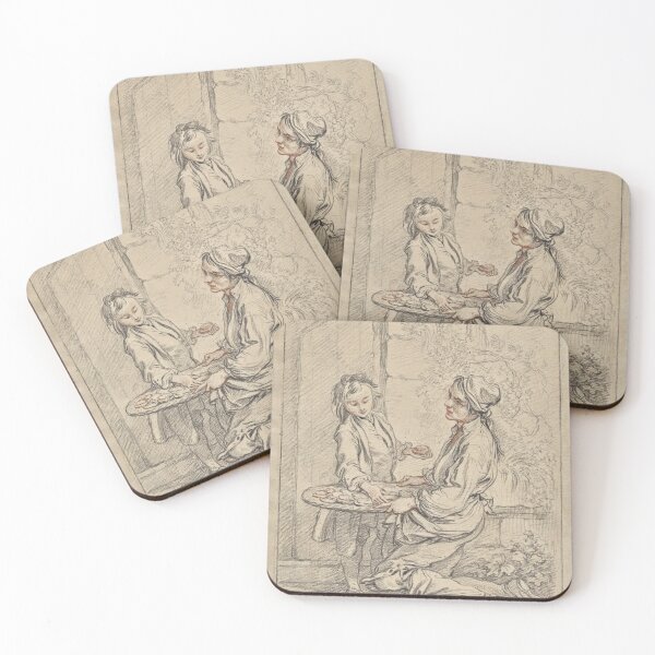 Item preview, The Cries of Paris Pastries, Talmouses, All Hot, c. 1737. François Boucher (French, 1703–1770) designed and sold by Vintage Designs +.