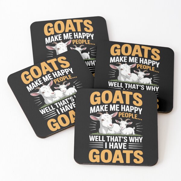 Item preview, Goats Make Me Happy People - Goat Lover Farm Animal Rancher designed and sold by DoorwayThreads.