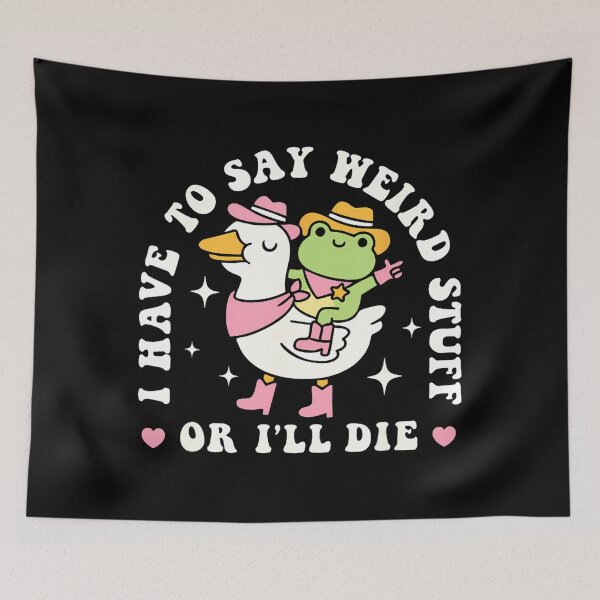Item preview, Funny Silly Humor Frog Style 90s Vintage Quote designed and sold by JackyEstera.