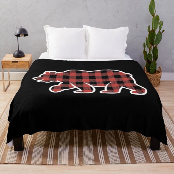 Item preview, Red Buffalo Plaid Bear Matching Pajama Shirt Gingham Check designed and sold by TrinaEspinoza.