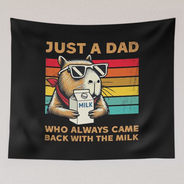 Item preview, Funny Guinea Pig Dad Came Back With Milk T-Shirt designed and sold by TinaMDedrick.