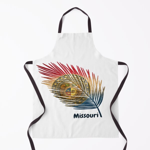 Item preview, Abstract Missouri Flag – Feather Shape Design designed and sold by ArteJorge48.