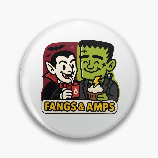 Item preview, Fangs & Amps — Snack Break with Classic Monsters designed and sold by Cheerioza.