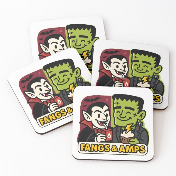 Item preview, Fangs & Amps — Snack Break with Classic Monsters designed and sold by Cheerioza.