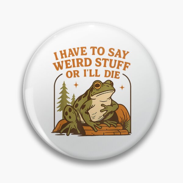 Item preview, Vintage Silly Frog Humor Quote Funny 90s Style designed and sold by JackyEstera.