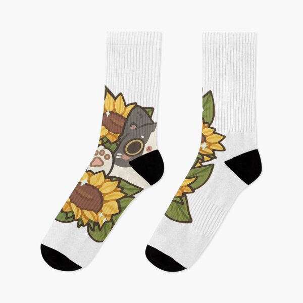 Item preview, A Sweet Cat Taking a Sun-Bathing Break in Sunflowers designed and sold by RowAlteri.