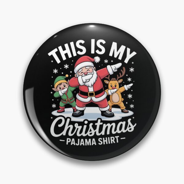 Item preview, This Is My Christmas Pajama Dabbing Santa Elf Pajamas designed and sold by TrinaEspinoza.