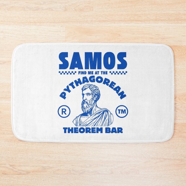 Item preview, Samos: find me at the pythagorean theorem bar (Samos Greece) designed and sold by Peerless-Prime.