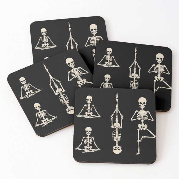 Item preview, Spooky Yoga Skeleton – Funny Minimalist Halloween Fitness designed and sold by WearTheArtx.