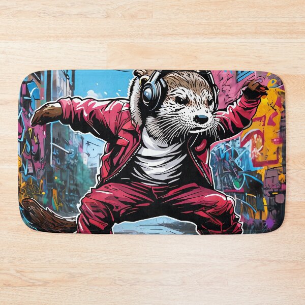 Item preview, Breakdancing Otter Beats designed and sold by ONYX Pixee.