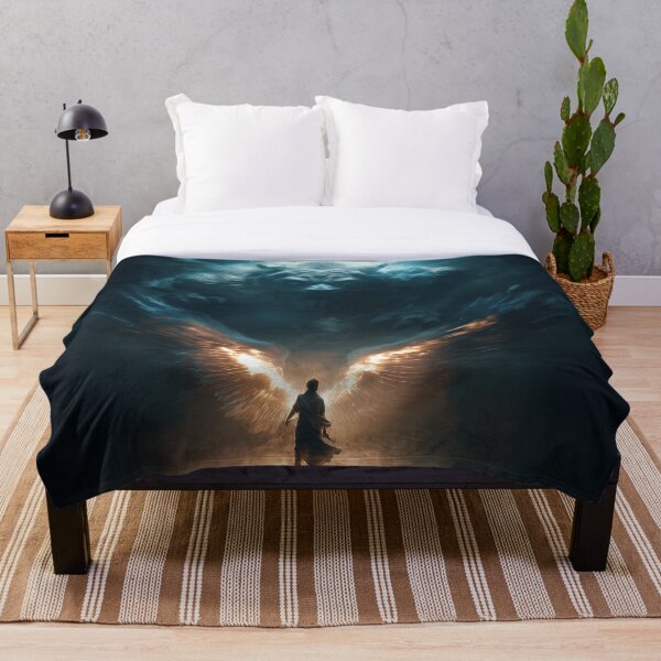Item preview, Courage vs Fear – Angel and Beast Surreal Fantasy Art designed and sold by VisionaryVeils.