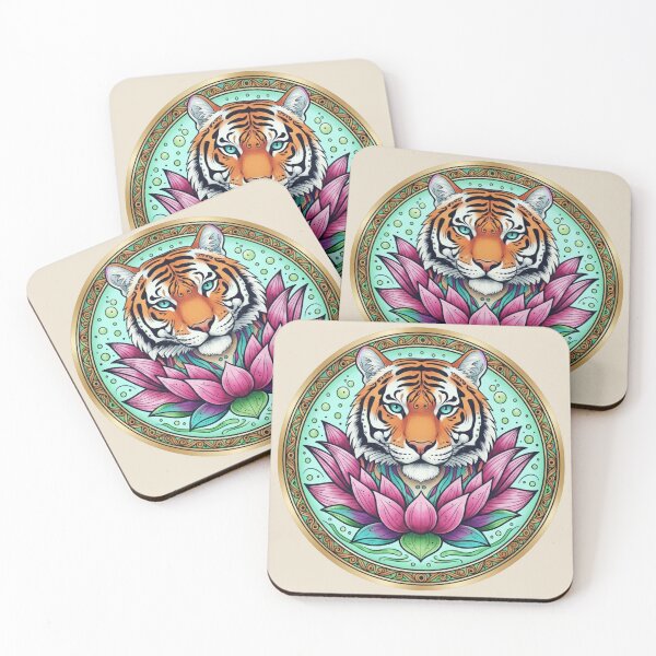 Item preview, Tiger Mandala Spirit Animal designed and sold by Zen Mosaic.