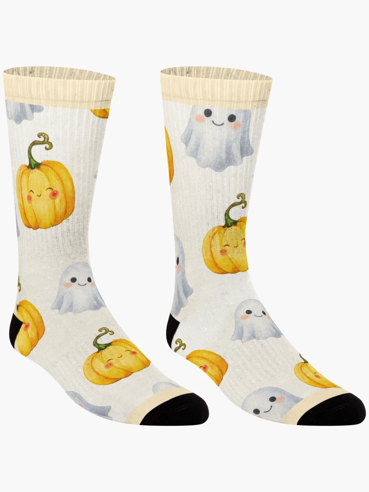 Thumbnail 3 of 5, Socks, Halloween Pattern designed and sold by PlumTreeDesign.