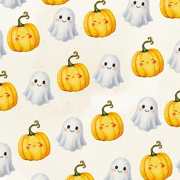 Artwork thumbnail, Halloween Pattern by PlumTreeDesign