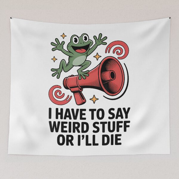 Item preview, Silly Quote Style Vintage 90s Funny Humor Frog designed and sold by JackyEstera.