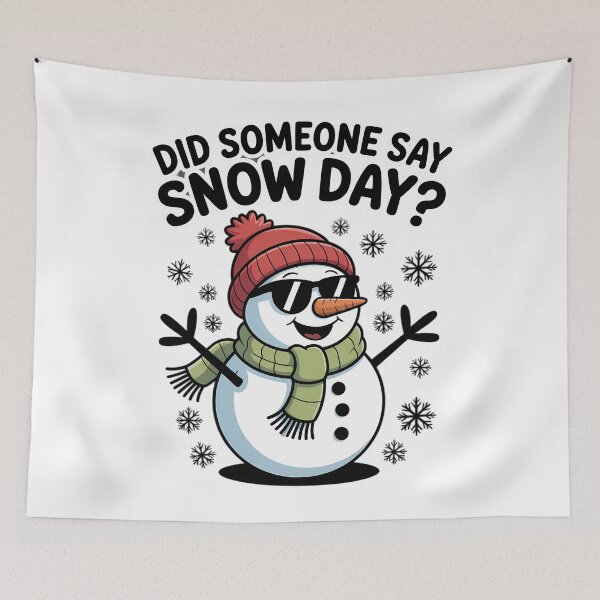 Item preview, Proud Supporter Of Snow Days Did Someone Say Snow Day  designed and sold by DoorwayThreads.