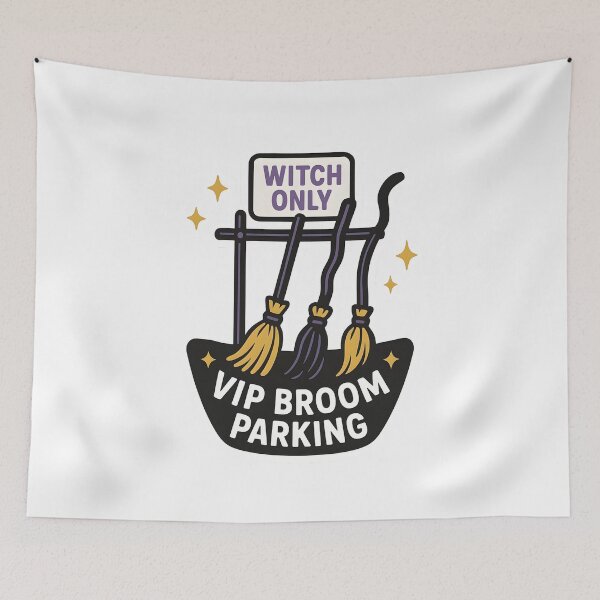 Item preview, VIP Broom Parking — Witch Only Sign designed and sold by Cheerioza.