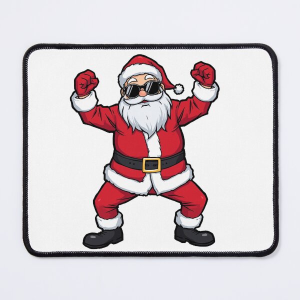 Item preview, Cool Dancing Santa Claus – Fun Cartoon Illustration with Sunglasses and Red Suit on White Background designed and sold by PixelVibe782.