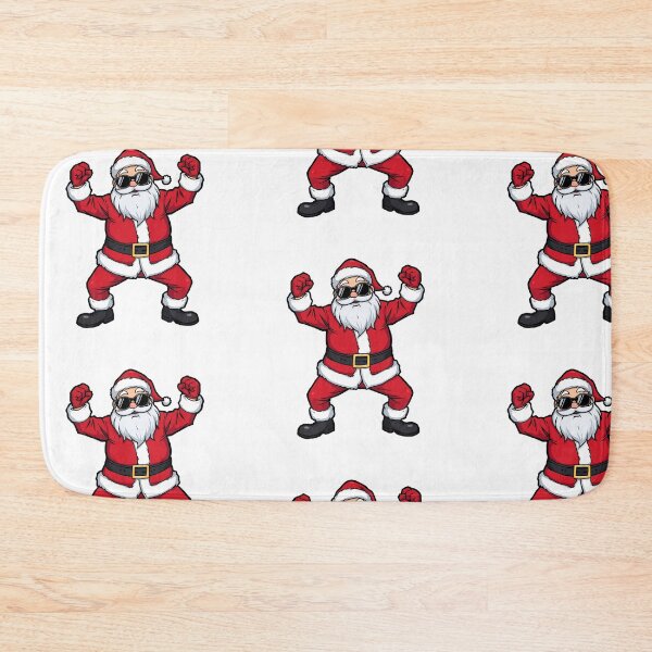 Item preview, Cool Dancing Santa Claus – Fun Cartoon Illustration with Sunglasses and Red Suit on White Background designed and sold by PixelVibe782.