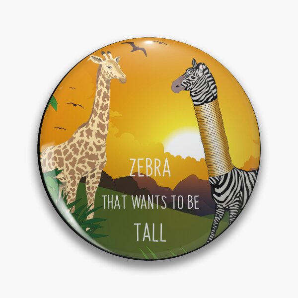 Item preview, Zebra who wants to be tall designed and sold by Design4uStudio.