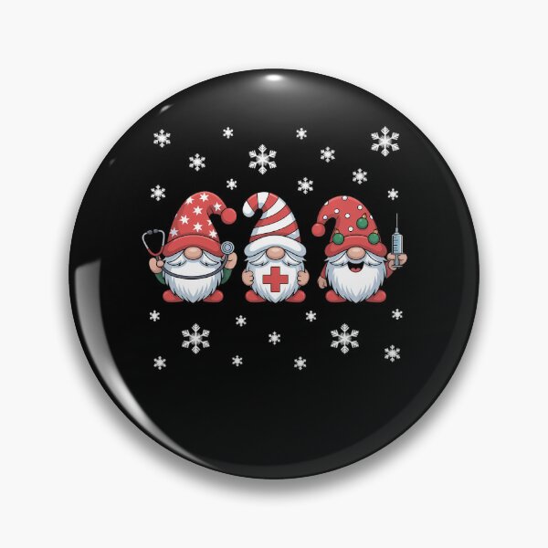 Item preview, Nurse Christmas Gnomes Xmas Scrub Top ER Rn Nursing Gnomies designed and sold by TyraYoung.