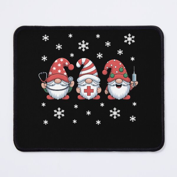 Item preview, Nurse Christmas Gnomes Xmas Scrub Top ER Rn Nursing Gnomies designed and sold by TyraYoung.