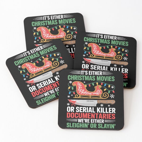 Item preview, Sleighin or slayin Christmas cute movie serial documentaries designed and sold by DoorwayThreads.