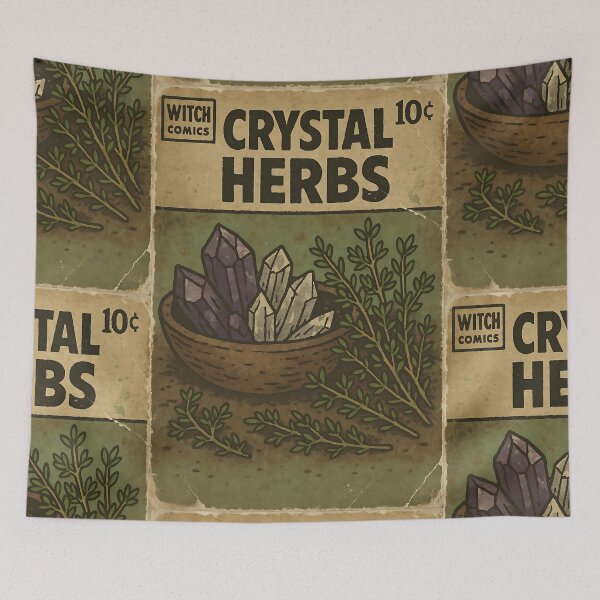 Item preview, Green Witch: Crystal Herbs designed and sold by bapupa.