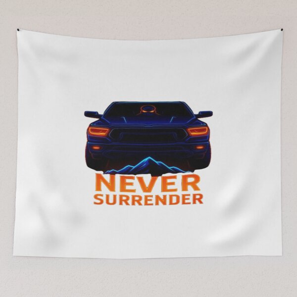 Item preview, Never Surrender – Powerful Truck Neon Design designed and sold by GlowAIDesigns.