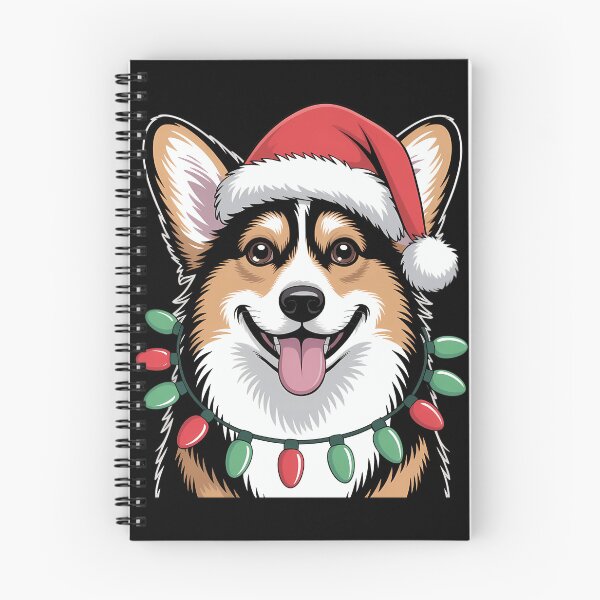 Artikelvorschau, Pembroke Welsh Corgi Weihnachtsmann Weihnachtsbaum Lichter Weihnachten entworfen und verkauft von TyraYoung.