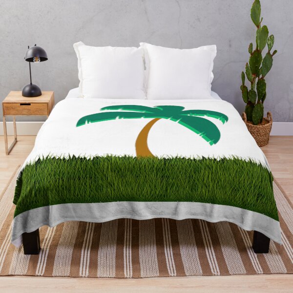 Artikelvorschau, Palmenillustration mit Gras – Tropisches Naturdesign entworfen und verkauft von Cultradesign.