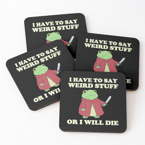 Item preview, Silly Vintage Quote Frog 90s Humor Funny Style designed and sold by JackyEstera.