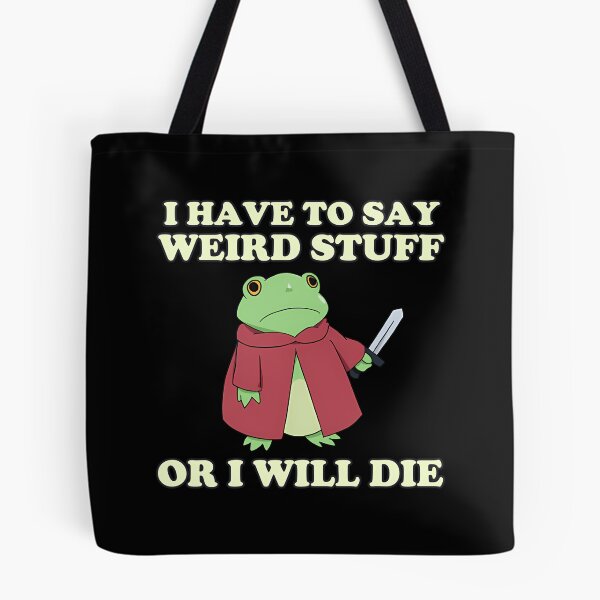 Item preview, Silly Vintage Quote Frog 90s Humor Funny Style designed and sold by JackyEstera.