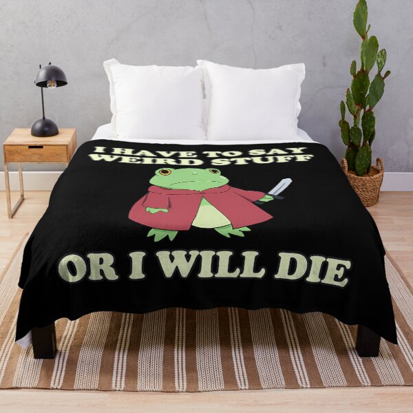 Item preview, Silly Vintage Quote Frog 90s Humor Funny Style designed and sold by JackyEstera.
