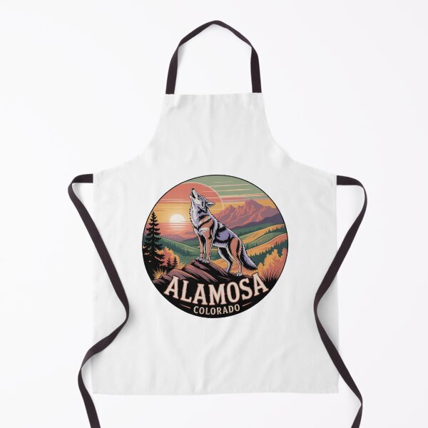 Item preview, Alamosa Colorado Wolf | Sunset Wilderness Retro Landscape designed and sold by CircinusStore.