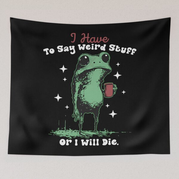 Item preview, Quote Humor 90s Silly Vintage Funny Style Frog designed and sold by JackyEstera.