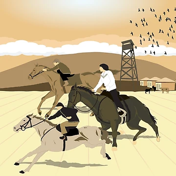 Artwork thumbnail, Horse Riding by Design4uStudio