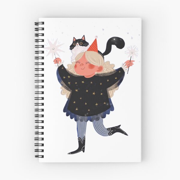 Item preview, New Year's Eve: Sparklers and a Cat designed and sold by MiruKamanon.