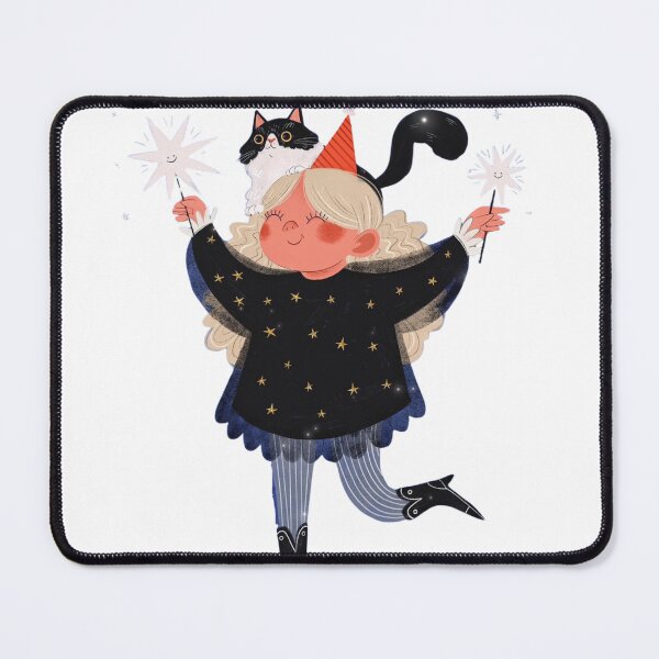 Item preview, New Year's Eve: Sparklers and a Cat designed and sold by MiruKamanon.