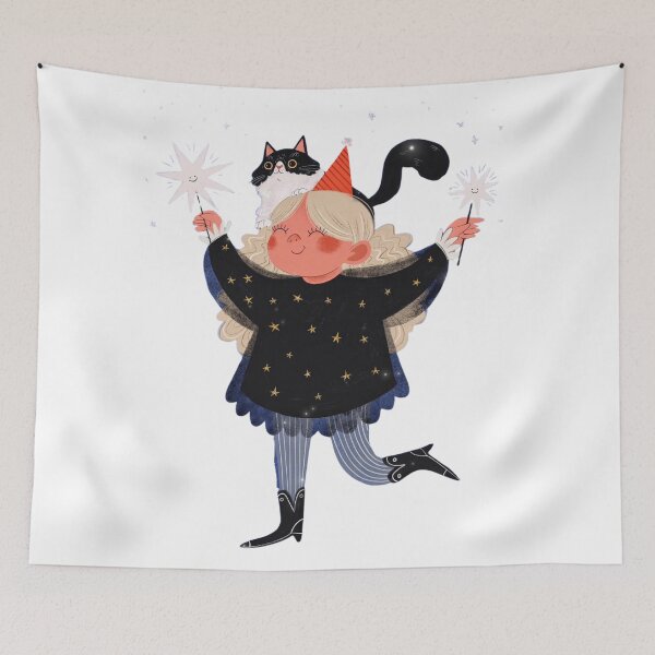 Item preview, New Year's Eve: Sparklers and a Cat designed and sold by MiruKamanon.